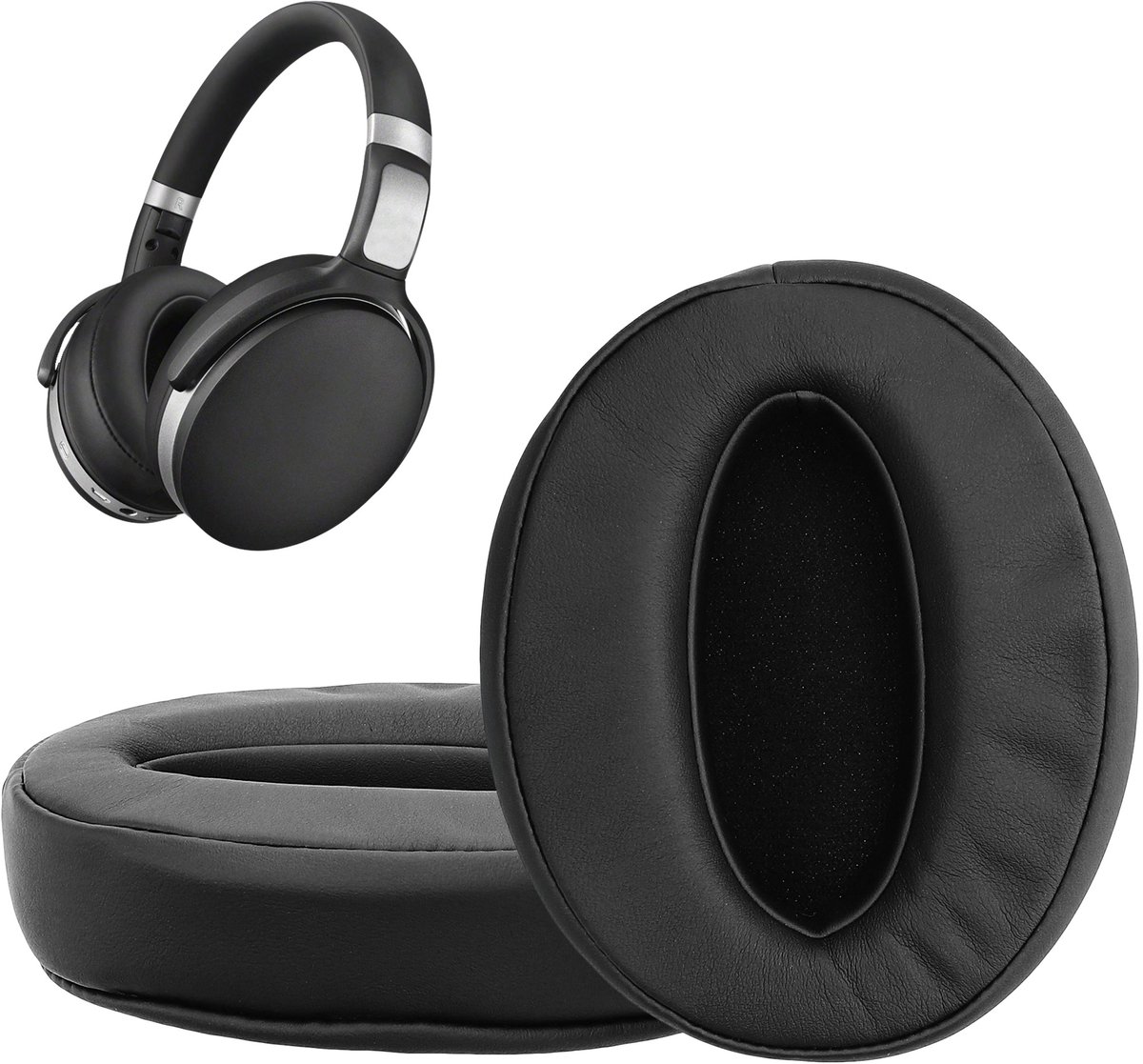 kwmobile 2x oorkussens geschikt voor Sennheiser HD 4.50 BTNC - Earpads voor koptelefoon in zwart