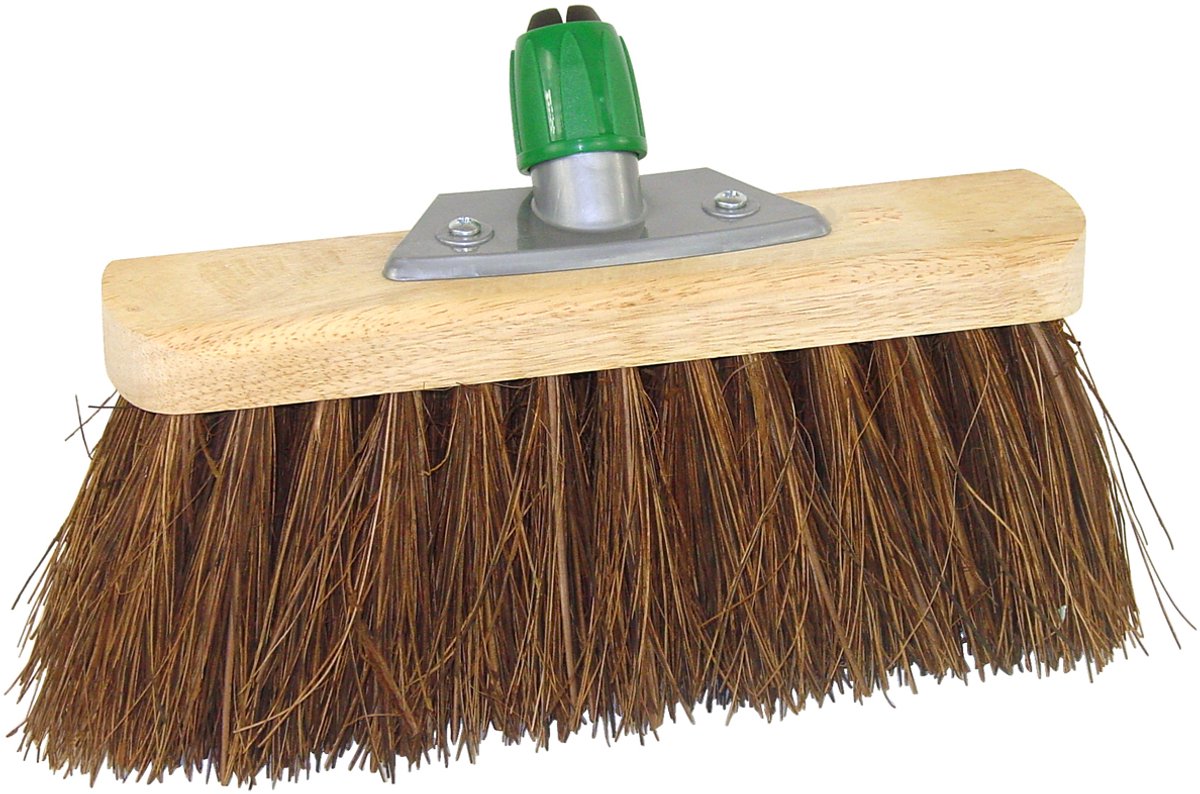 Straatbezem Bassine Stalks 29 cm met steelhouder