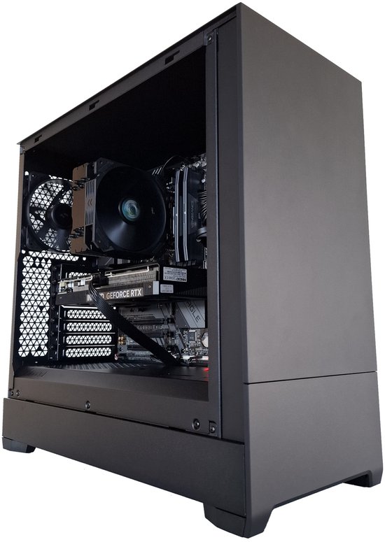 Silent gaming pc Ryzen 5 7600, GeFo...