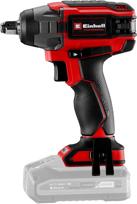 Accu Slagschroefmachine 18V Einhell IMPAXXO 230Nm Brushless Motor 1/2″ Dopaansluiting LED-verlichting Solo