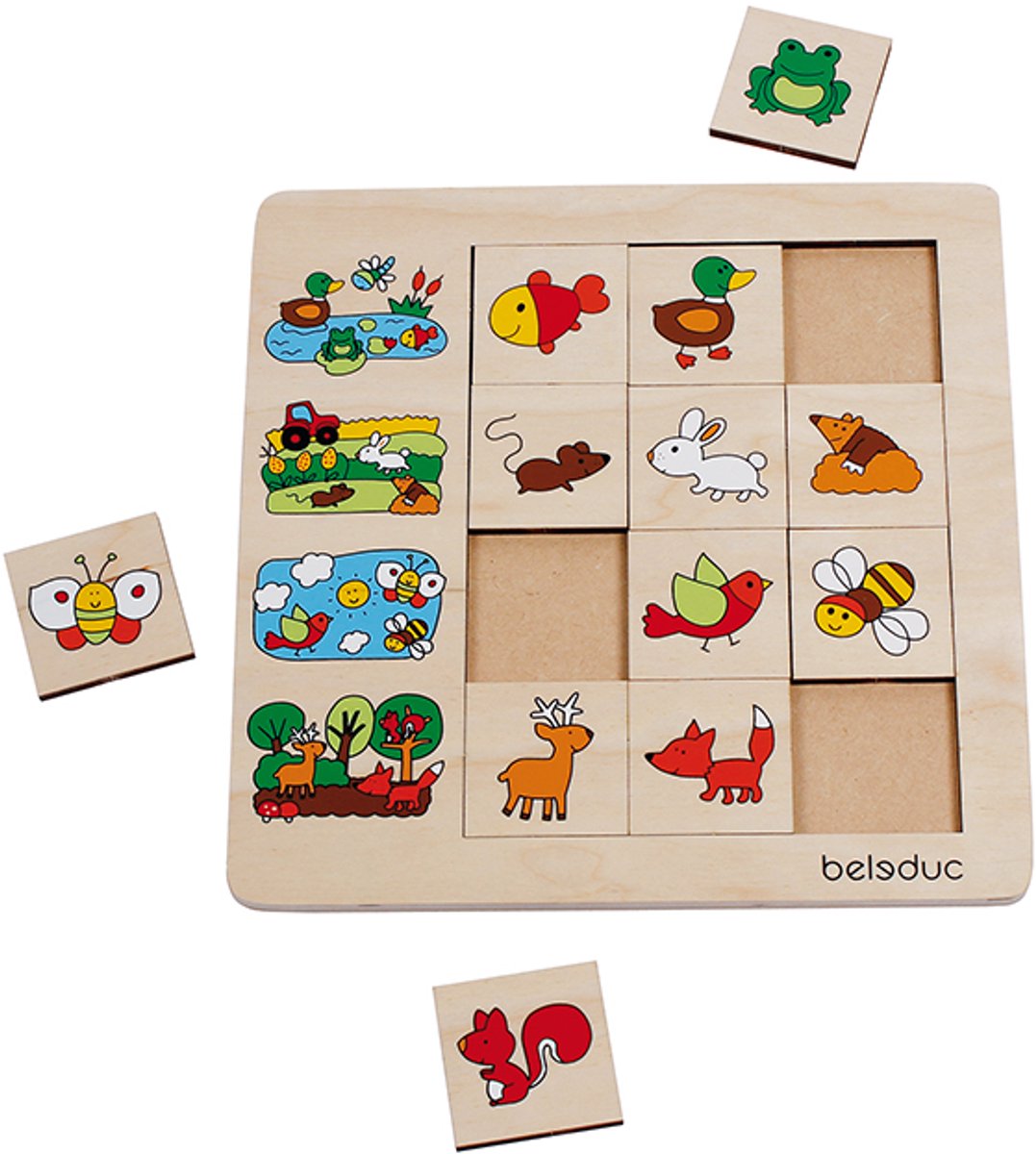 Beleduc Puzzel Natuurlijke Omgeving 12 Stukjes 25 Cm