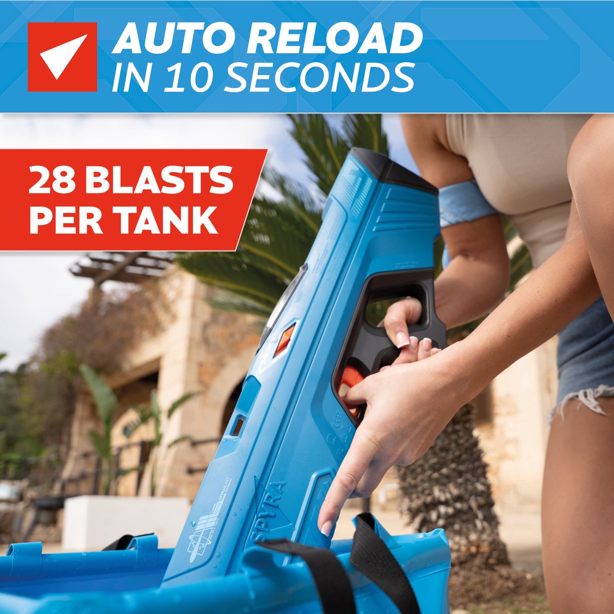 SpyraFour Blue Electric Water Blaster — afbeelding 4