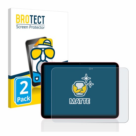 BROTECT - Protection d'écran pour Apple iPad 10.9" WiFi 2022 (10. Gène.) - Feuille de protection mate (2 pièces)