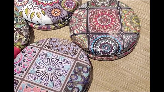 6 stuks - Make-up Spiegeltje - Mini Zakspiegeltje voor in de Handtas - Kleine Antieke