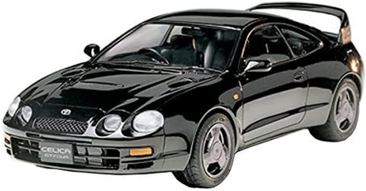 Zylo® Modelbouw Auto - Modelbouw Auto Bouwpakket - Modelbouwpakket - 1:24 Toyota Celica GT-Vier - 36x21x7cm - Zwart