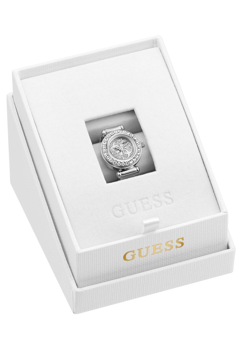 Guess Anna Quartz Analoog Horloge Silver Tone Kast: 100% Roestvrij Staal | Armband: 100% Roestvrij Staal 18 mm GW1022L1, GW1022L2, GW1078L1, GW1078L2