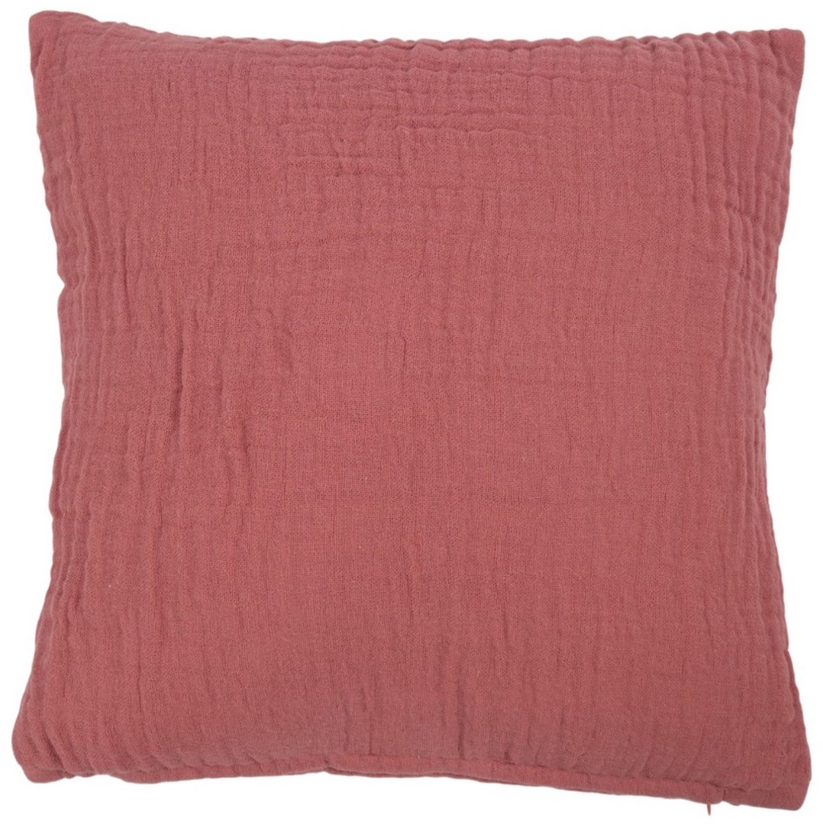 Linen & More Nova Kussen Mousseline mauve 45x45cm Roze