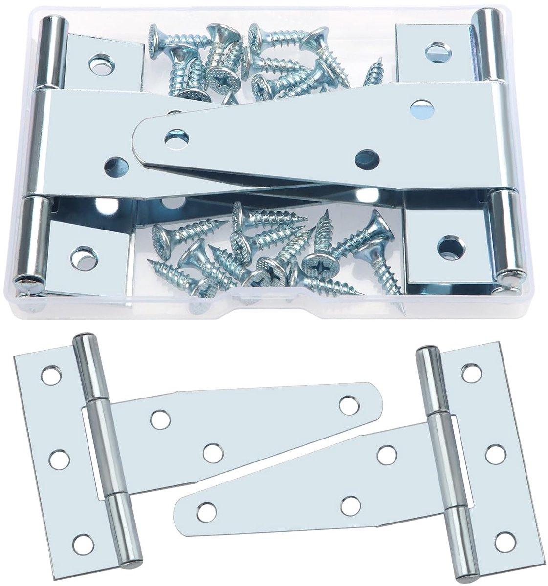 T-Strap Scharnieren - Duurzaam Metalen Design - 75 x 63 x 22 mm