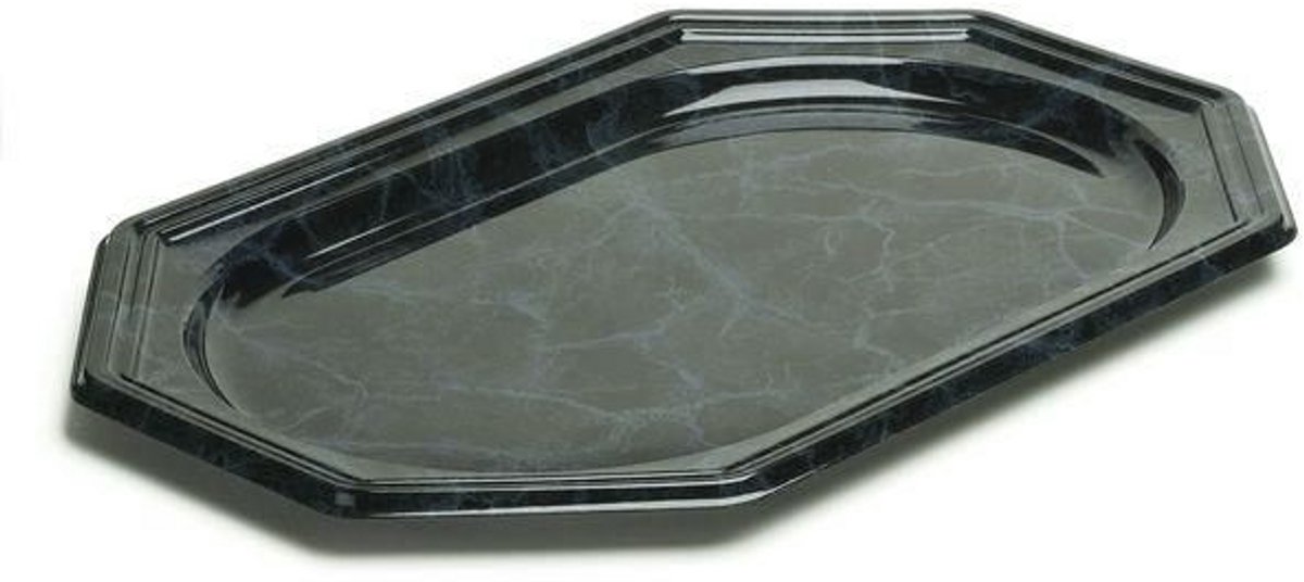 Cateringschaal - zwart gemarmerd - 270x190mm - 50 stuks