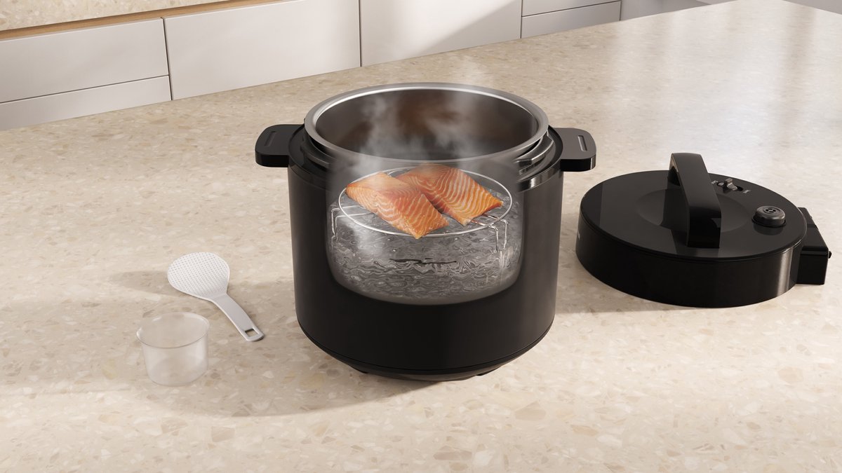 Tristar RK-6160 - Rijstkoker met stomer - Multicooker - 6L - Snelkookpan - 1000W - Zwart – foto 3