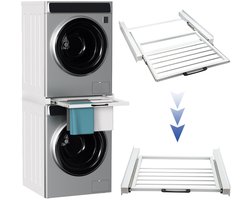 Stapelframe Wasmachine & Droger – Verstelbaar 54-73 cm – 100 kg Draagvermogen