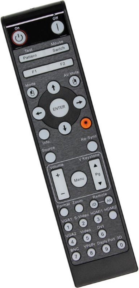 Afstandsbediening geschikt voor de EIKI EK-601W beamer, vervangt 45.74Y01G001