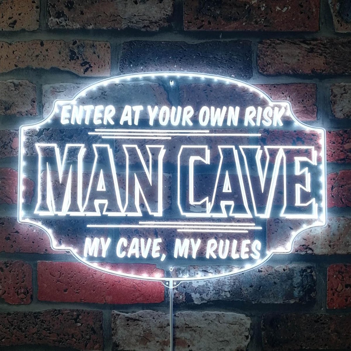 Gegraveerd LED Neon Effect Wandlamp - Dynamische Kleuren - Slimme Sfeerverlichting voor Ma
