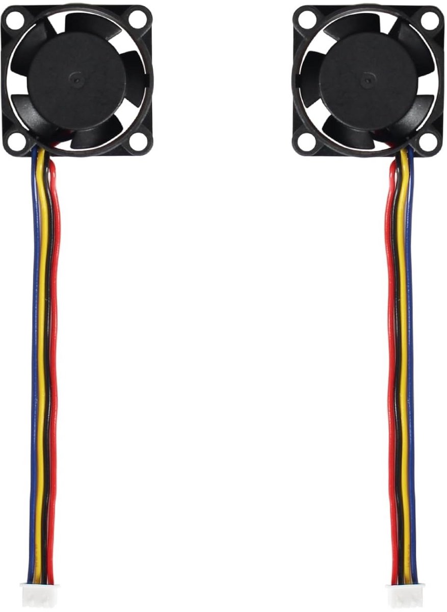 2x 5V Koelventilator voor 3D Printer Hotend (25x25x10mm) - Hoge Snelheid 15000 RPM