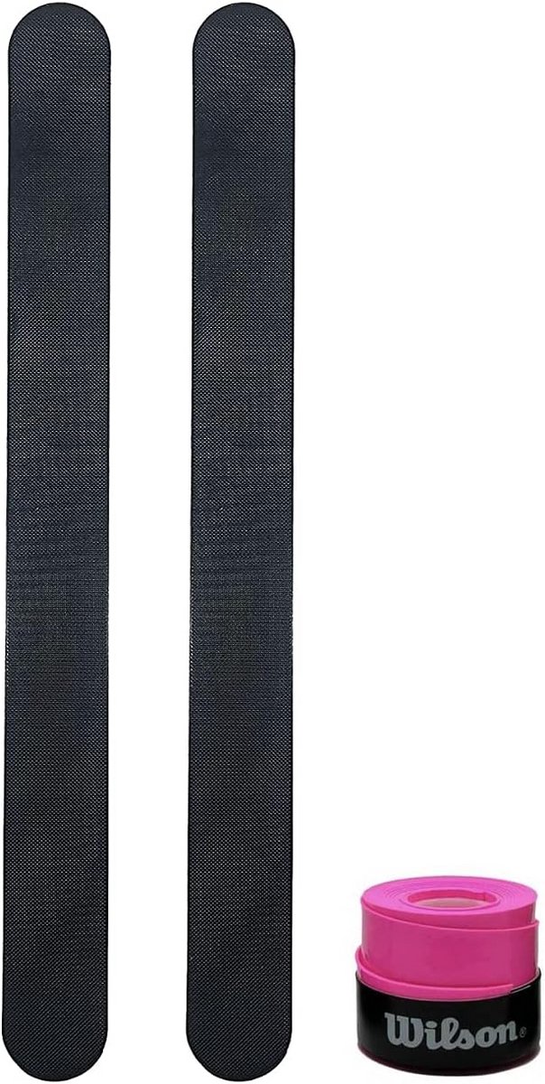 Transparante Padelracket Beschermfolie - Set van 2 Beschermhoezen met Ruwe Grip