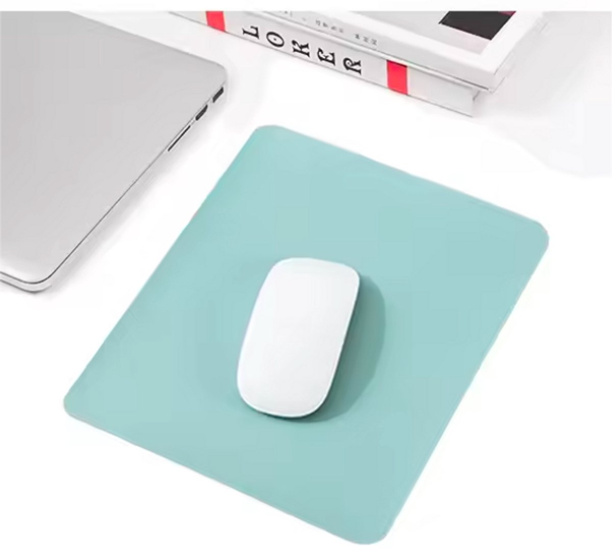ProductGoods Muismat – Licht Blauw – Compact – Antislip & Waterproef – Voor PC, Laptop & Desktop
