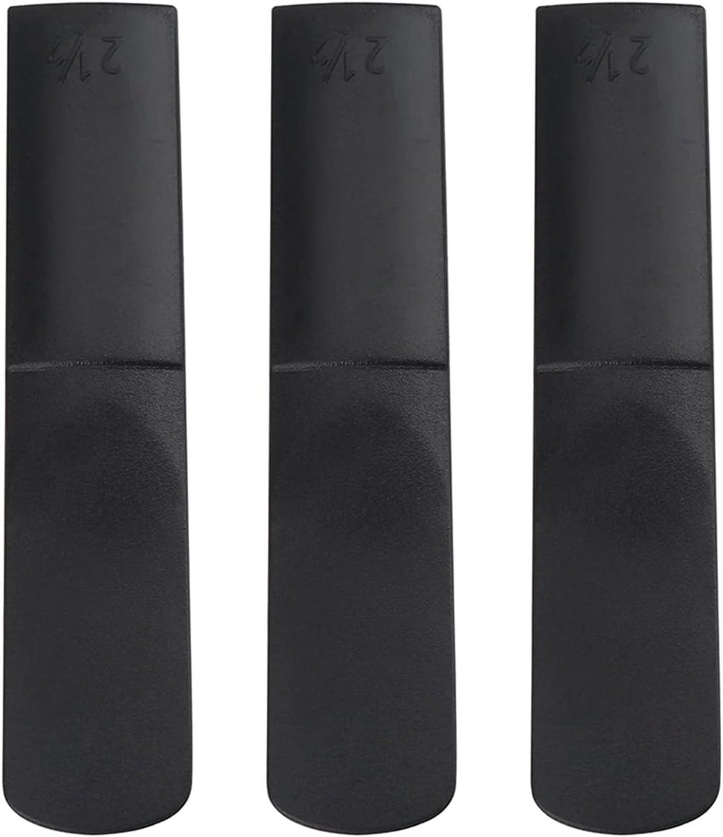 3 Stuks Altsaxofoon Rietjes Maat 2.5 Zwart Kunststof Replacements