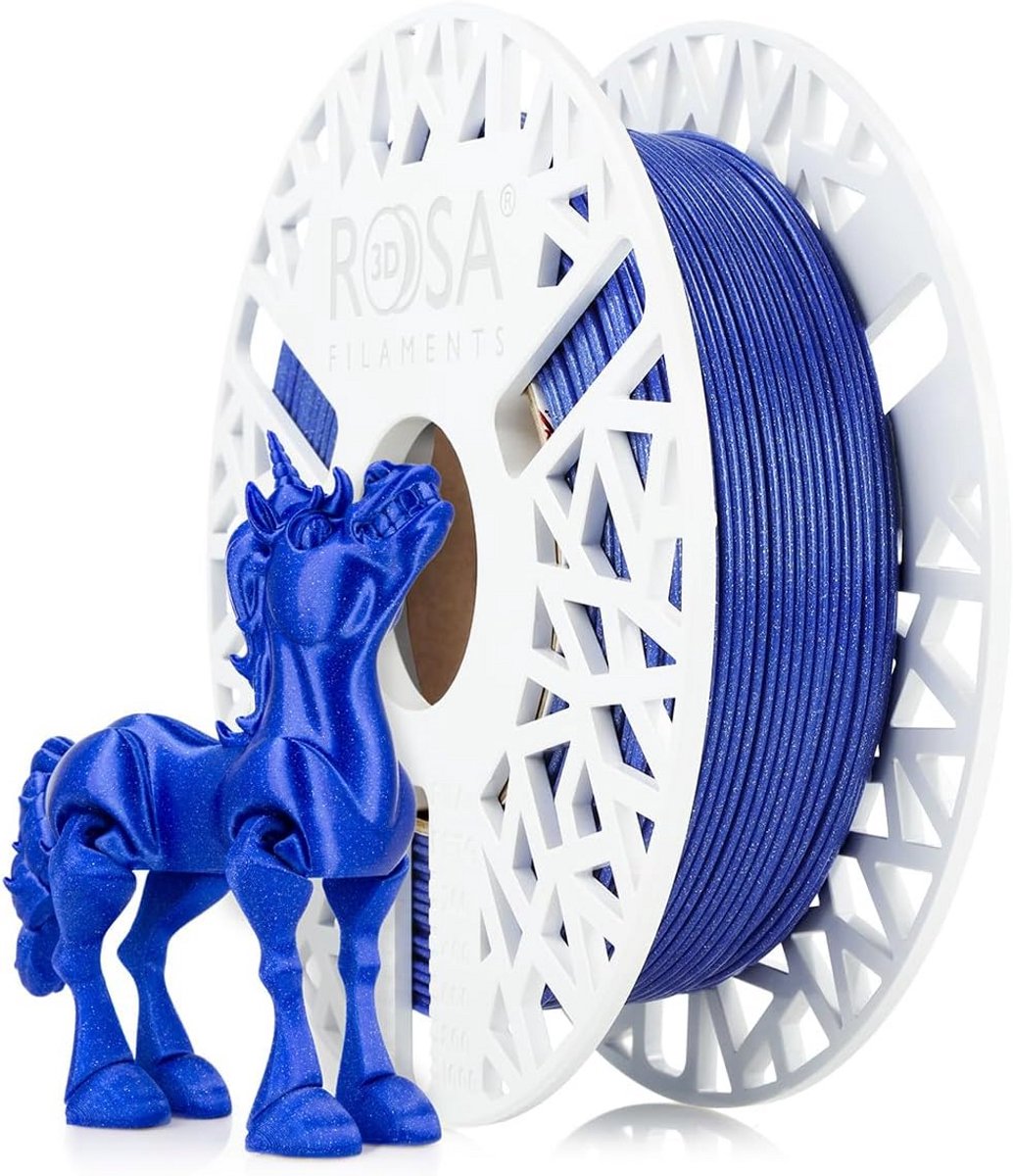 3D Printer Filament PLA Galaxy Roze 1,75 mm met Zilveren Glitter en Biologisch Afbreekbaar