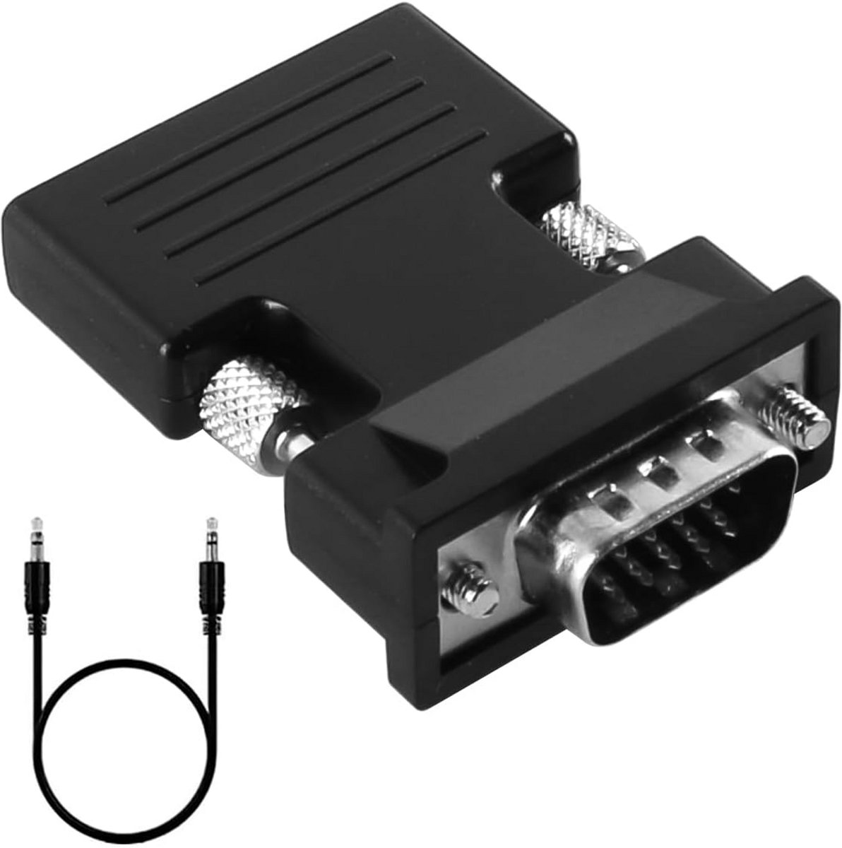 HDMI naar VGA Adapter Kabel met 1080P Video en Stereo Audio Verbinding
