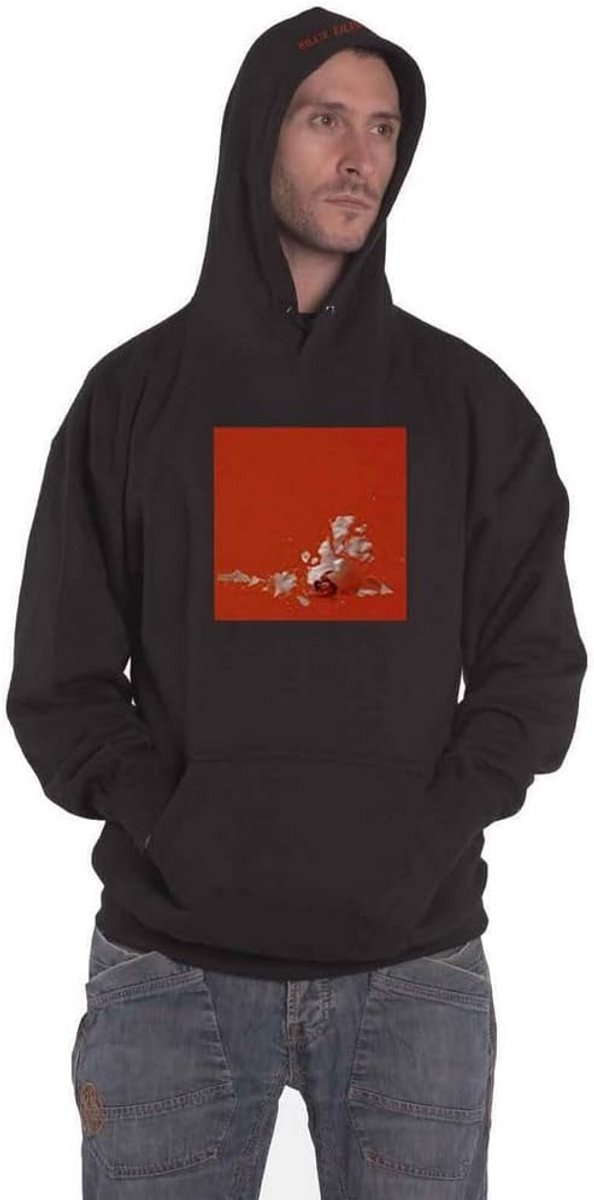 Unisex Pullover Hoodie met Opdruk Zwart