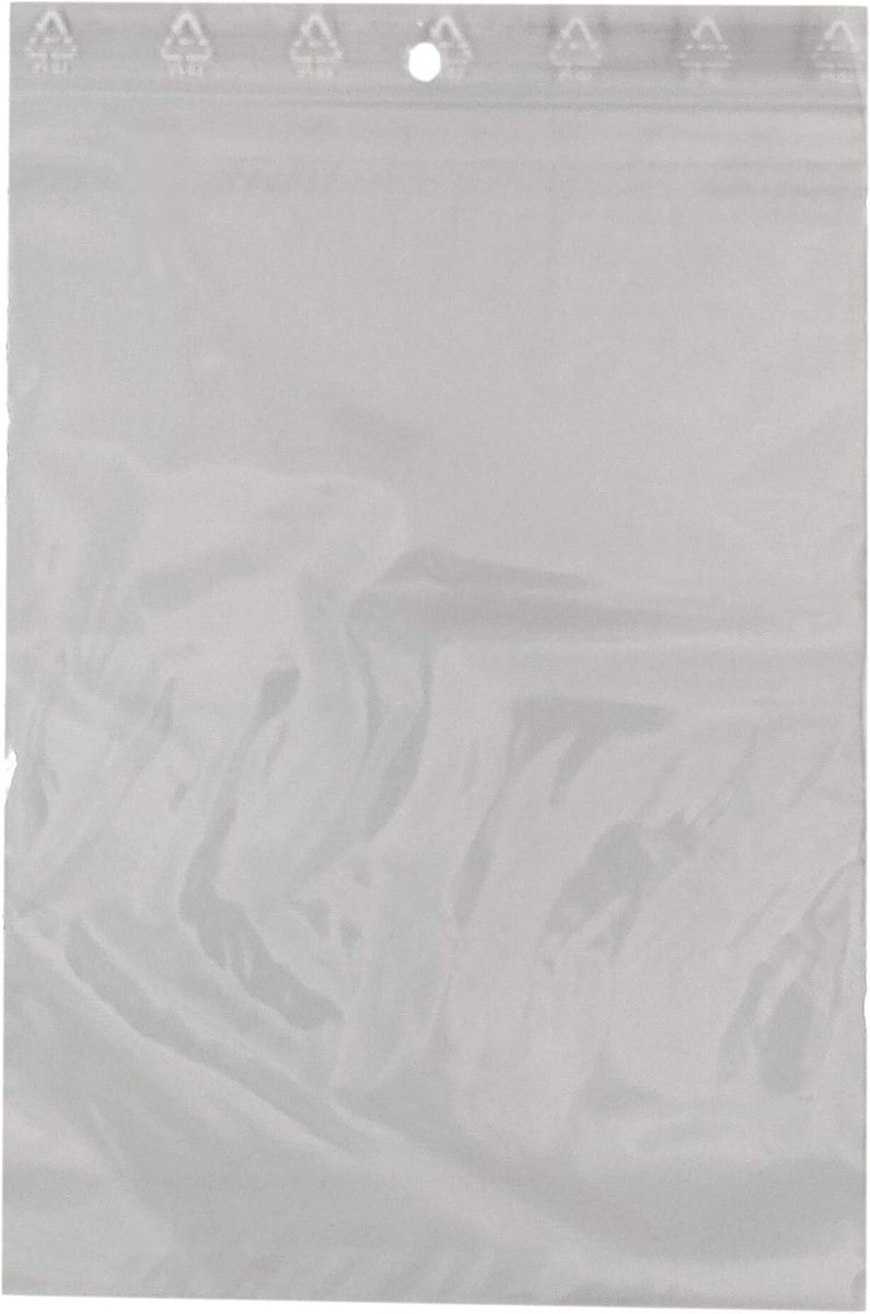 50x Transparante Ziplock Zakjes 15x20 cm - Hersluitbare Diepvrieszakjes Voedselveilig