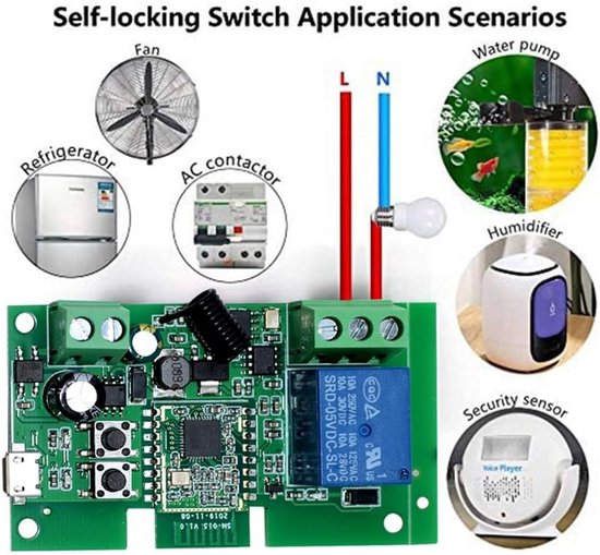 Draadloze WiFi Relais Schakelaar Module voor Smart Home ...