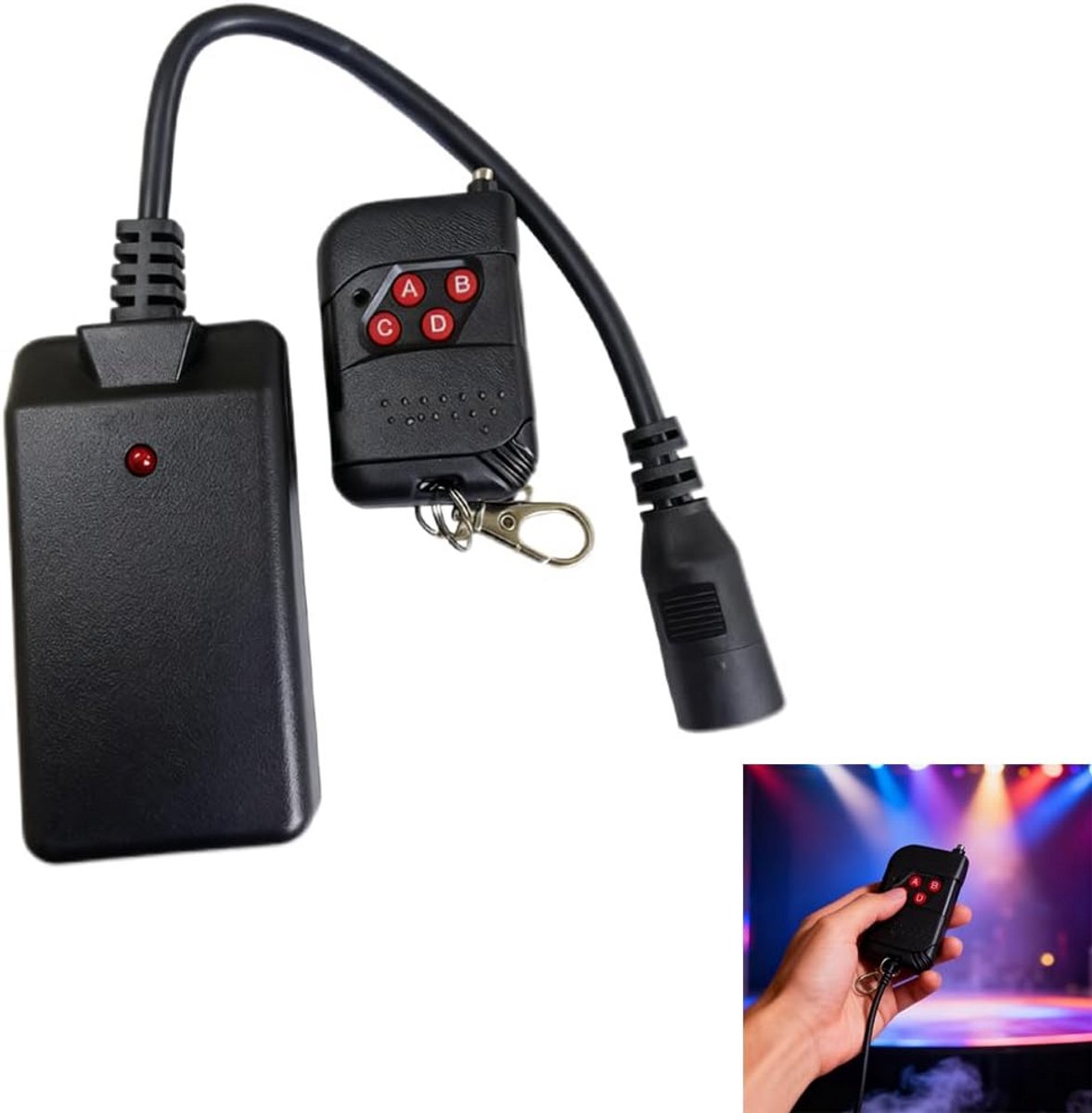 Universele Afstandsbediening voor Rookmachine - 3-Pin Controller voor 400W tot 1500W