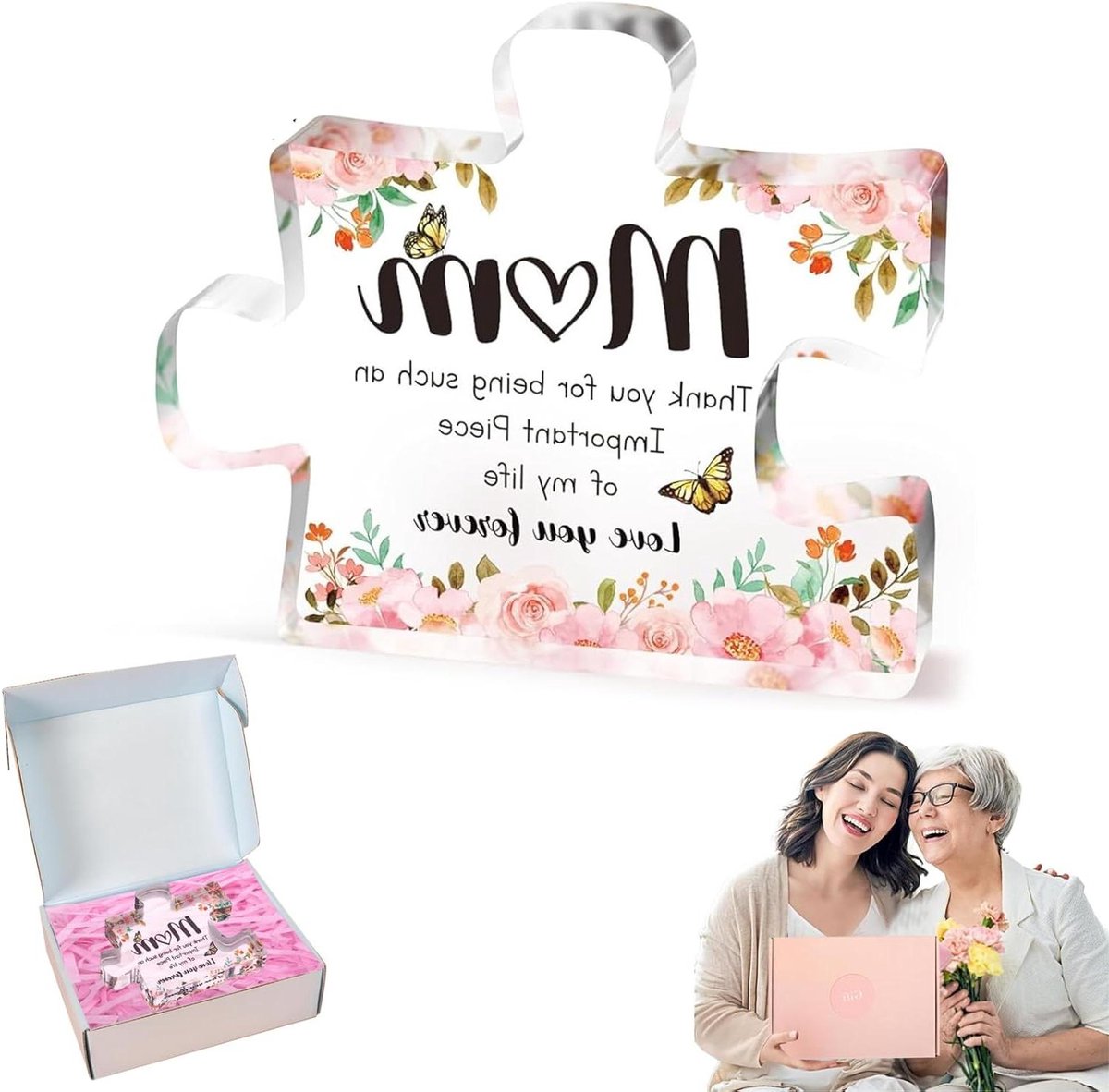 Gegraveerde Blokpuzzel - Puzzel Geschenken voor Mama - Moederdag Cadeau.