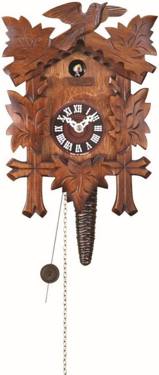 Wandklok Koekoeksuurwerk met 1-daggang en 5 Bladeren
