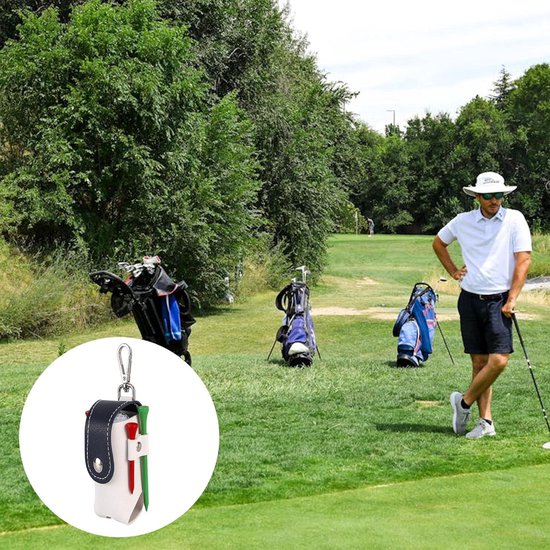Heuptas voor golfballen - Golfbal opbergtas met clip - Beschermtas voor minigolf - Handig voor golftraining - Sportieve opbergtas van Merkloos — afbeelding 4