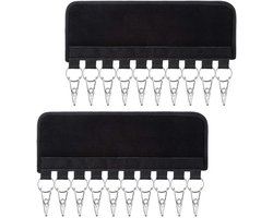 Multifunctionele Jasclip - Wasdroogrek voor Meer Droogruimte - Draagbare Kledingclip met Winddichte Haak - Opvouwbaar Droogrek voor Sokken, Ondergoed, Hoeden - Set van 2 Stuks