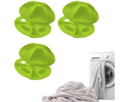 Anti-klitclips - 3 stuks - Herbruikbaar wasgoed - Voorkom dat dekens in de droger gaan draaien en wasmachine gaan draaien - voor dekens - dekbedovertrekken - kussenslopen - beddengoed - huishoudelijk gebruik - thuis - hotel - groen