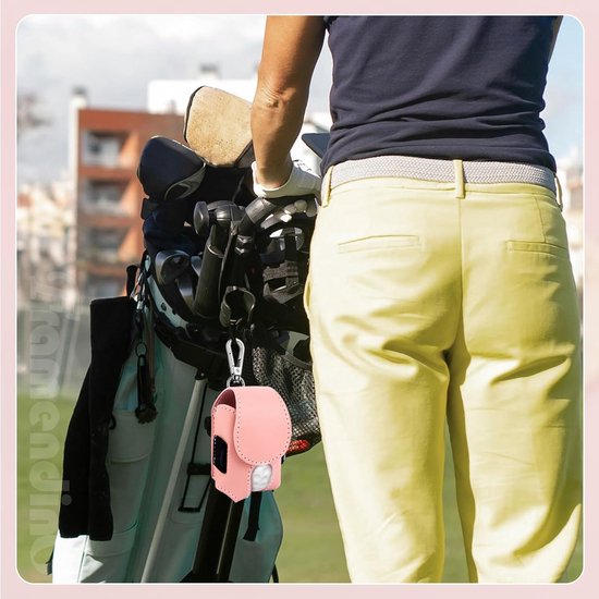 Golfbal Tashouder - Minirugzak met Riemclip & Leer Tee Houder - Draagbare Sportaccessoire voor op de Green - Compact Opbergpouch voor Sleutels en Telefoon van Merkloos — afbeelding 4
