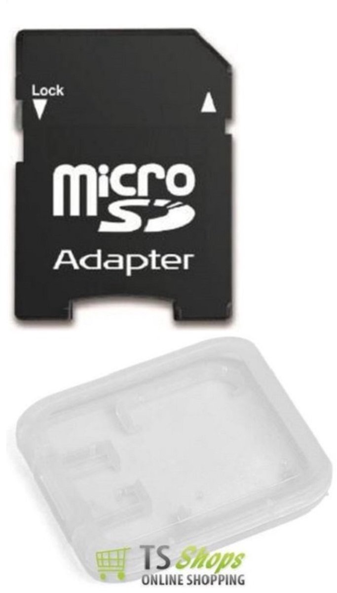 Qatrixx Combi Set (1x SD-Kaart Adapter + 1x Opbergbox) – Zwart & Transparant