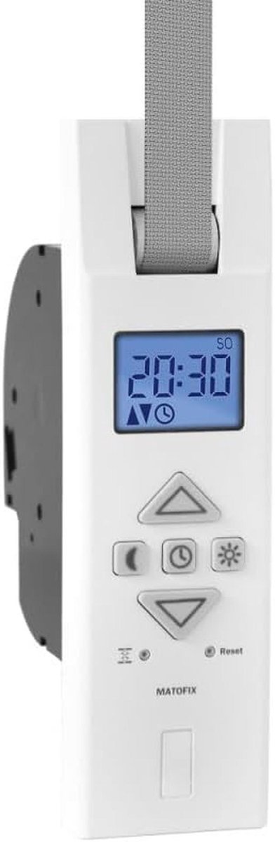 Elektrische riemwikkelaar met display voor rolluiken 17-23 mm, tot 45 kg