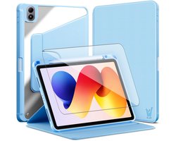 Hoes en Screenprotector geschikt voor Xiaomi Redmi Pad 2 Pro 12.1 inch – 360° draaibaar – Met pencil houder – Blauw