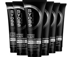 Syoss Glaze - Conditioner - Herstelt Futloos en Dof Haar - Glans en Zijdezacht Resultaat - Zacht en Makkelijk Doorkambaar - Vermindert Pluis tot 24u - - 6x250 ml
