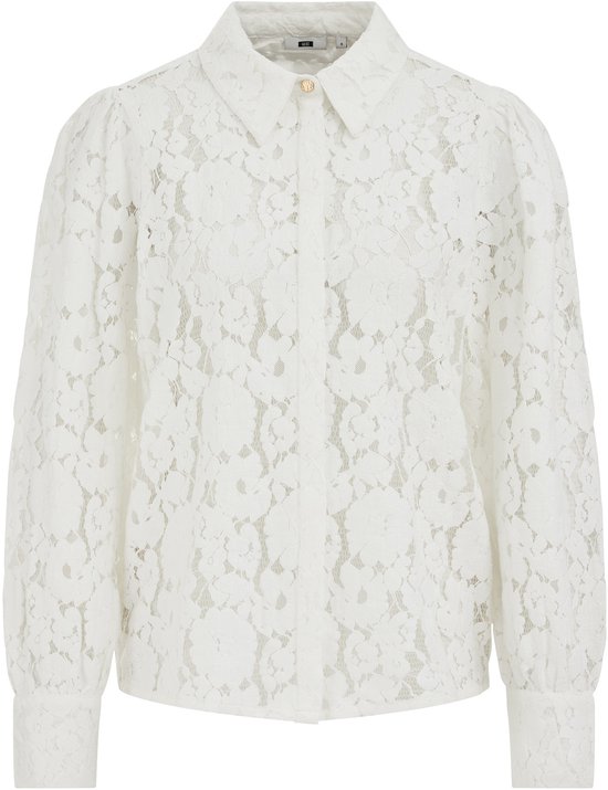 WE Fashion Chemisier femme avec dentelle