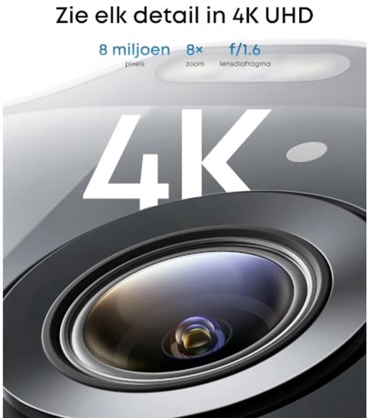 eufy SoloCam E42 4 - Cam Kit - 4K PTZ beveiligingscamera outdoor - HomeBase S380 - 360° pan/tilt - AI-tracking - Zonne-energie - 16TB opslag — afbeelding 5
