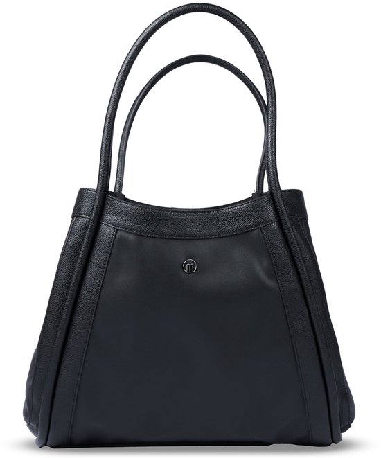 MiaMily Mommy Bag - Luiertas - Zwart - 100% Gerecycled Leer