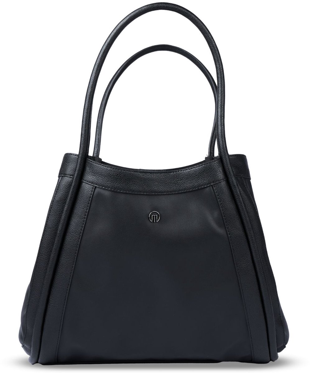 MiaMily Mommy Bag - Luiertas - Zwart - 100% Gerecycled Leer