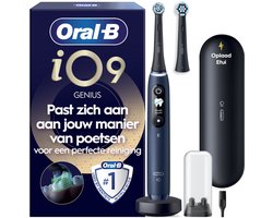 Oral-B iO 9 Elektrische Tandenborstel Blauw - 2 Opzetborstels - Oplaadreisetui