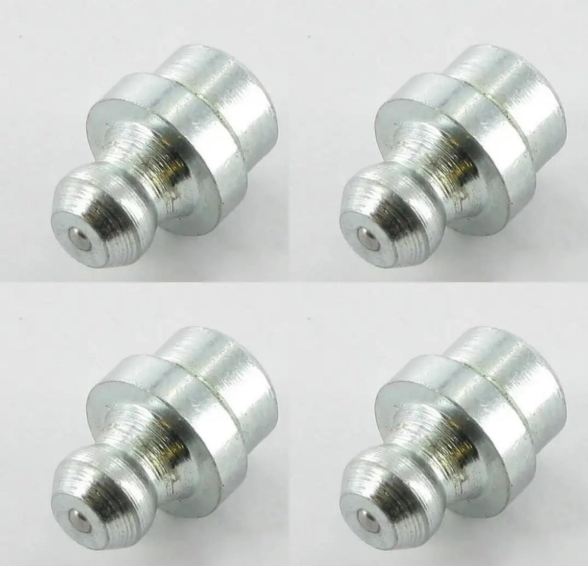 Set van 4 Stalen Smeernippels M8 180 Graden voor Diverse Voertuigen