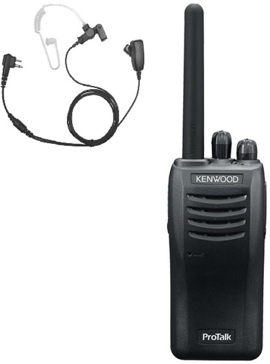 TK-3501E ProTalk® portofoon met beveiligingsoortje en tafellader - Security -