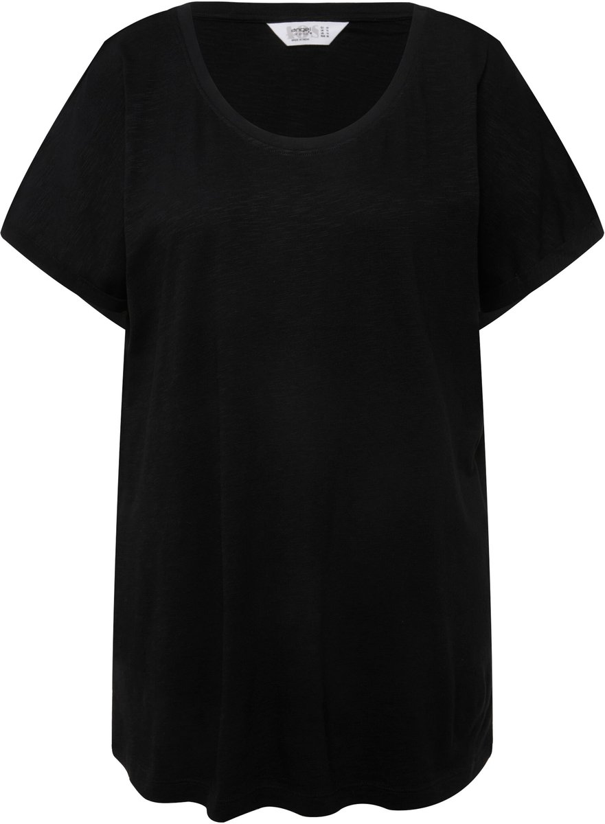 Angel of Style - Dames - T-shirt ronde hals korte mouwen - Zwart - Maat 56