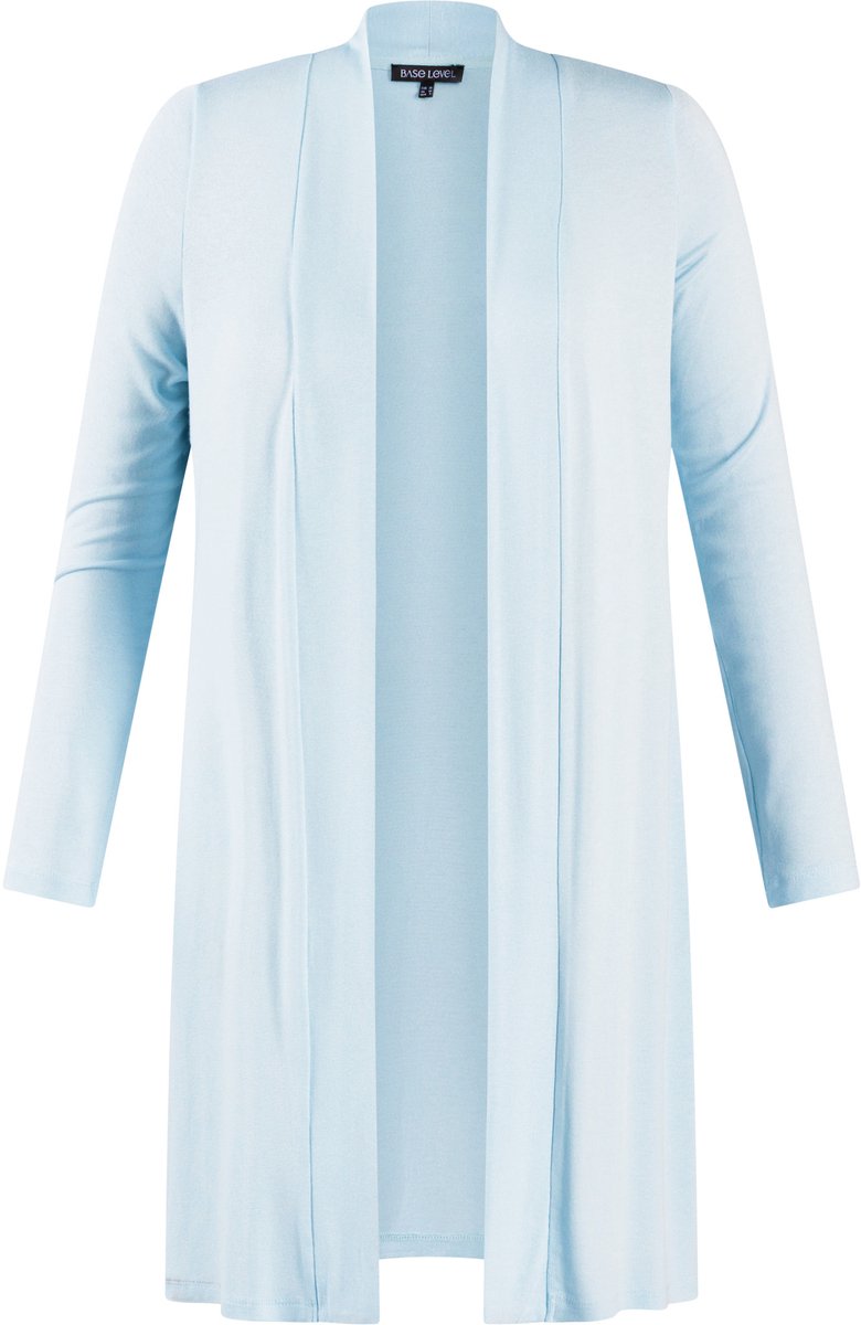 BASE LEVEL CURVY Ayla Long Vest - Light Blue - maat 3(52)