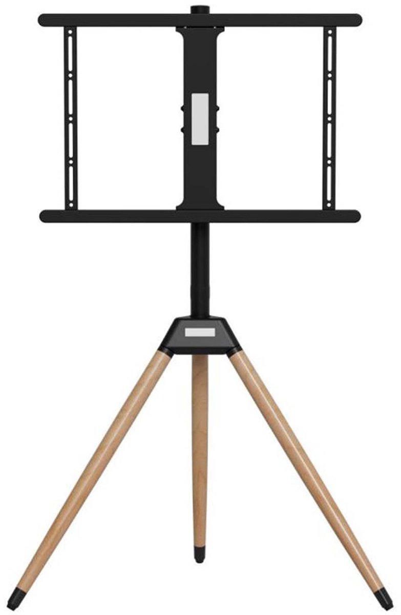 Gembird TV-standaard driepoot 32-75 inch kantelbaar en draaibaar zwart/hout