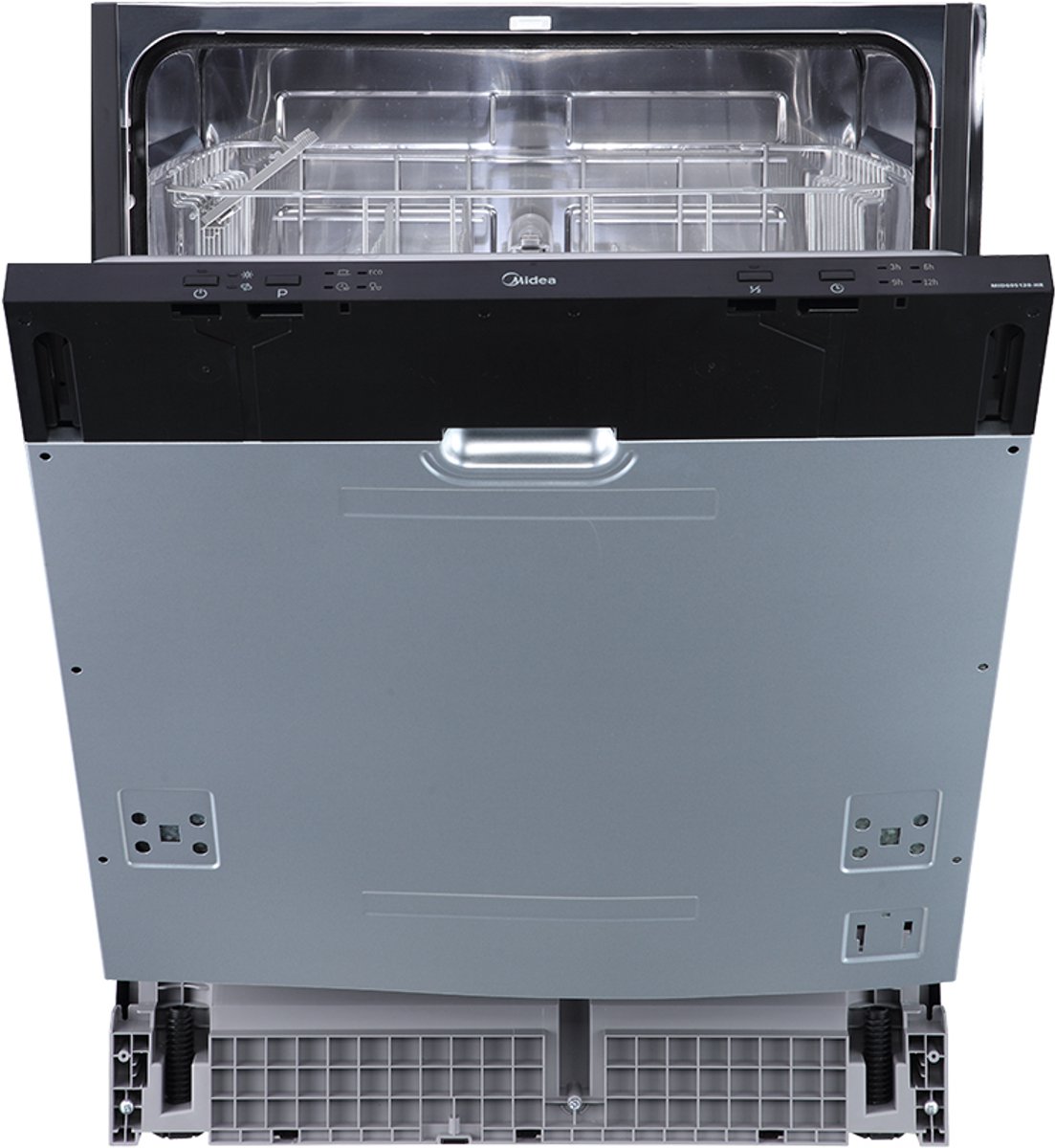 Midea MID60S120-HR - Inbouwvaatwasser - RVS - 49 dB - E label - Bestekmand - Elektronisch display met knoppen