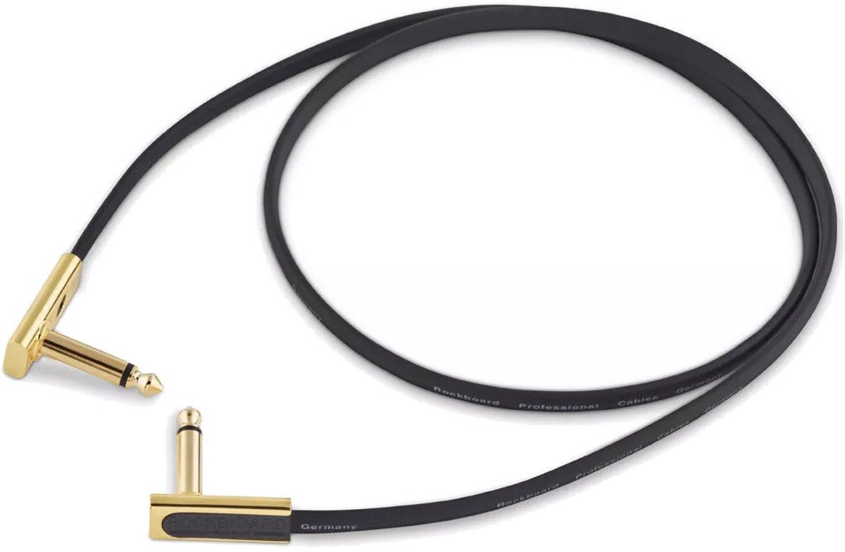 RockBoard Gold Series Flat Patch Cable zwart 80 cm