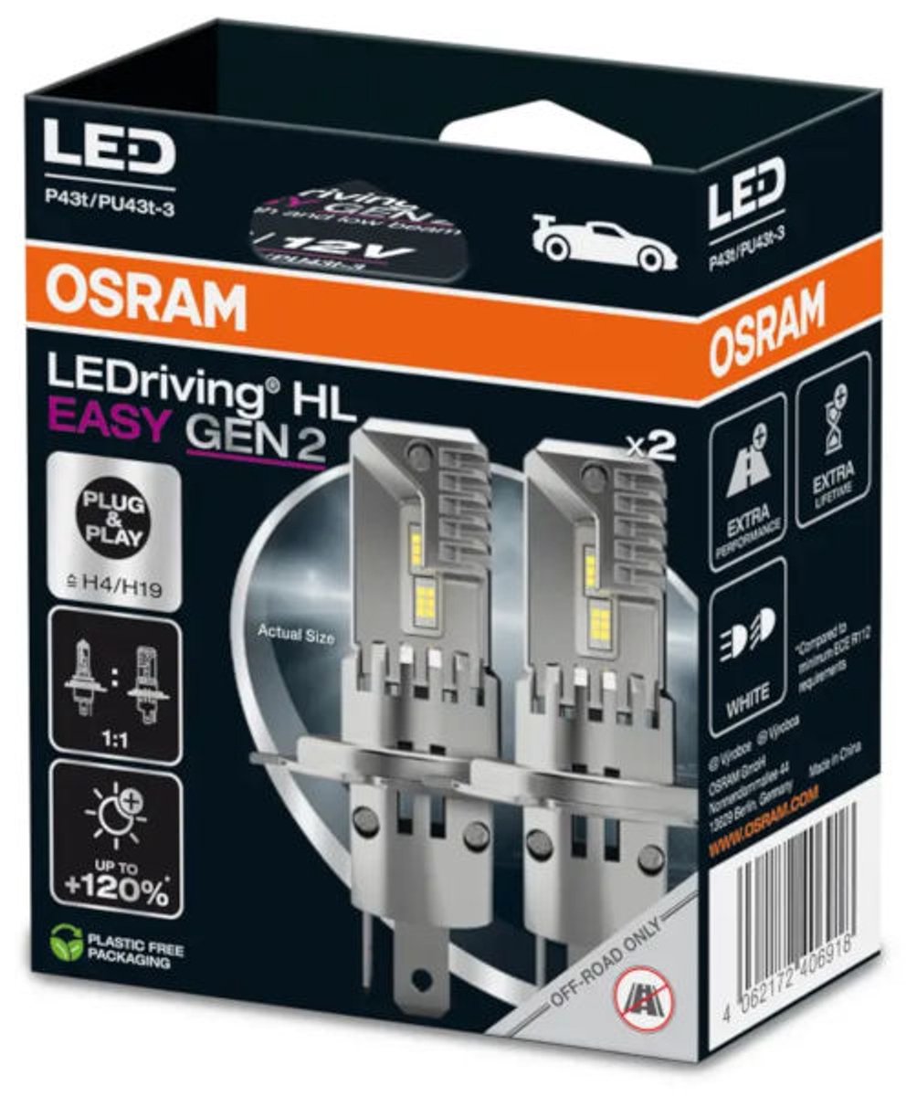 Osram LEDriving HL EASY Gen2 H4 / H19 64193DWESY2 set – foto 3
